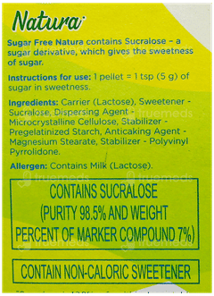 Sugar Free Natura Pellets 300