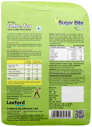 Sugar Bite Gold Pellets 300