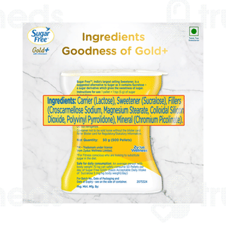 Sugar Free Gold Plus With Chromium Pellets 500