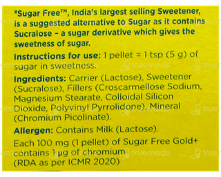 New Sugar Free Gold Plus With Chromium Pellets 300