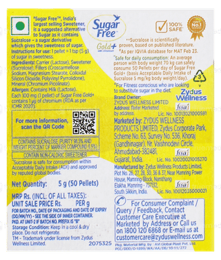 Sugar Free Gold + With Chromium Pellets 50