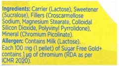 Sugar Free Gold + With Chromium Pellets 50