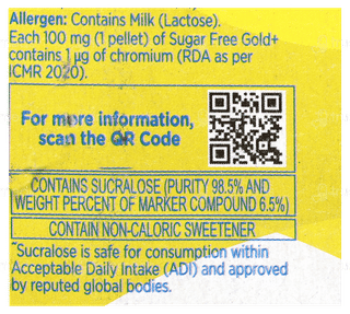 Sugar Free Gold + With Chromium Pellets 50