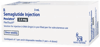 Poviztra Flextouch Pre Filled Pen 2.4mg Combipack 3ml With Disposable Needles 4
