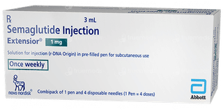 Extensior 1mg Combipack Pre Filled Pen 3ml With Disposable Needles 4