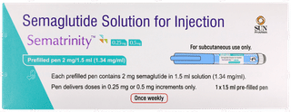 Sematrinity 0.25mg/0.5mg Combipack Pre Filled Pen 1.5ml With Disposable Hypodermic Needles 6