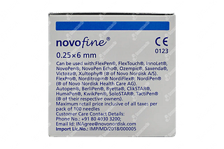 Novofine Needle 31 G 6 Mm Pack Of 100