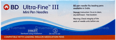 Bd Ultra Fine Iii 5Mm 31G Mini Pen Needle 5 Bd Ultra Fine Iii 5Mm 31G Mini Pen Needle 5