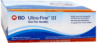 Bd Ultra Fine Iii 5Mm 31G Mini Pen Needle 5