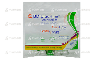 Bd Ultra Fine Pen Needle Easyflow Technology Penta Point Comfort 4mm 32g 5