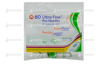 Bd Ultra Fine Pen Needle Easyflow Technology Penta Point Comfort 4mm 32g 5