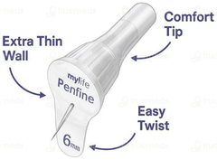 My Life Penfine Classic 6Mm 32G Insulin Pen Needle 100