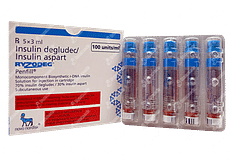 Ryzodeg Penfill 100iu Cartridges 3ml Pack Of 5 Injections