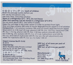 Ryzodeg Penfill 100Iu Cartridges 3Ml Pack Of 5 Injections Ryzodeg Penfill 100Iu Cartridges 3Ml Pack Of 5 Injections