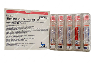 Novomix 50 Penfill 3ml Pack Of 5 Injections