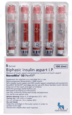 Novomix 50 Penfill 3Ml Pack Of 5 Injections