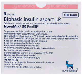 Novomix 50 Penfill 3Ml Pack Of 5 Injections