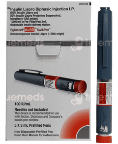 Eglucent Mix50 100Iu Kwikpen 3Ml