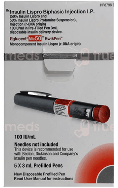 Eglucent Mix50 100Iu Kwikpen 3Ml
