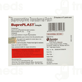 Bupreplast 5 MG Patch 2
