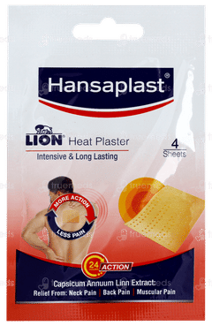 Hansaplast Lion Heat Plaster Sheets 4 Hansaplast Lion Heat Plaster Sheets 4