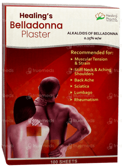 Healings Belladonna Plaster Pack Of 10
