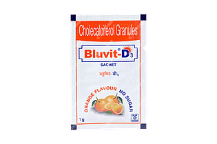 Bluvit D3 Orange Flavour Sugar Free Granules 1gm