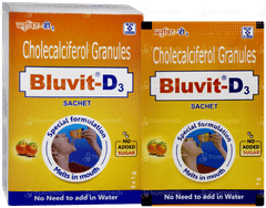 Bluvit D3 Orange Flavour No Added Sugar Sachet 1gm