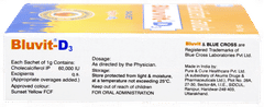 Bluvit D3 Orange Flavour No Added Sugar Sachet 1gm