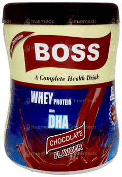 Boss Whey Protein With Dha Chocolate Flavour Powder 200gm