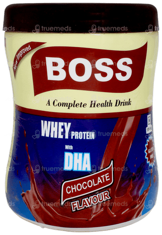 Boss Whey Protein With Dha Chocolate Flavour Powder 200gm