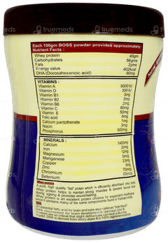 Boss Whey Protein With Dha Chocolate Flavour Powder 200gm