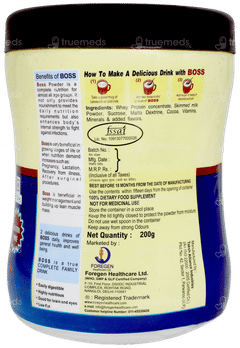 Boss Whey Protein With Dha Chocolate Flavour Powder 200gm