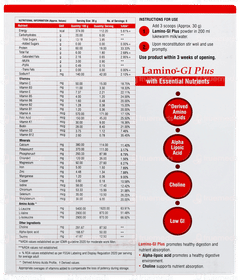 Lamino Gi Plus Vanilla Flavour No Added Sugar Powder 200gm