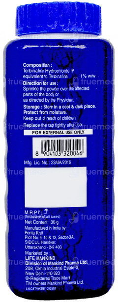 Terbinaforce Dusting Powder 30Gm Terbinaforce Dusting Powder 30Gm