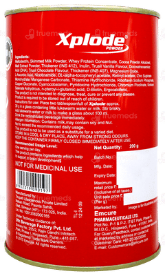 Xplode Chocolate Flavour Sucrose Free Powder 200gm