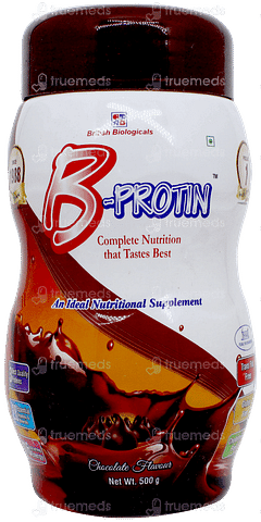 B Protin Chocolate Flavour Powder 500gm B Protin Chocolate Flavour Powder 500gm