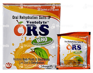 Ventolyte Ors Orange Flavour Sachet 21.8gm