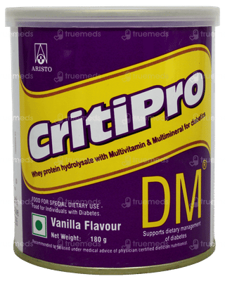 Critipro Dm Vanilla Flavour Powder 180Gm