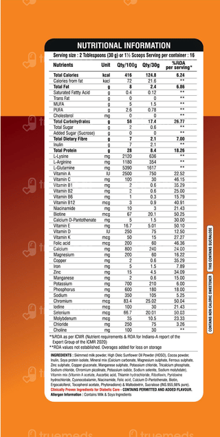 D Protin Chocolate Flavour No Added Sugar Powder 500gm