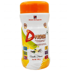D Protin Vanilla Flavour Sugar Free Powder 200gm