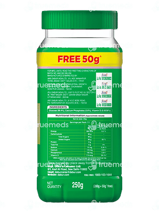 Dabur Glucose D Powder 250 GM 50 GM Free