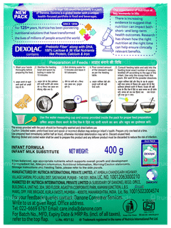 Dexolac 1 Upto 6 Months Infant Formula Refill Powder 400Gm