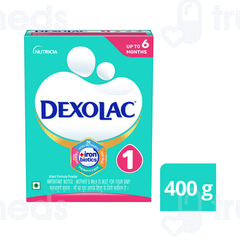 Dexolac 1 Upto 6 Months Infant Formula Refill Powder 400Gm