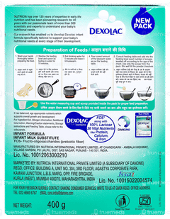 Dexolac 1 Upto 6 Months Infant Formula Refill Powder 400gm