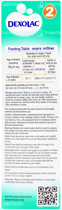 Dexolac 2 6 To 12 Months Follow Up Formula Refill Powder 400gm