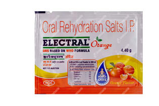 Electral Orange Flavour Powder 4.4gm