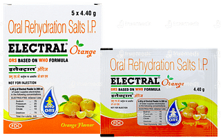 Electral Orange Flavour Sachet 4.4gm