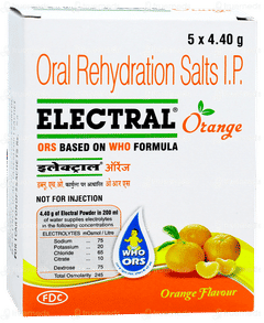 Electral Orange Flavour Powder 4.4gm