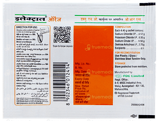 Electral Orange Flavour Sachet 4.4gm